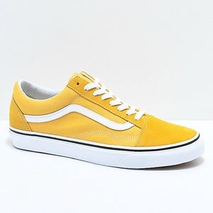OCHRE/WHITE CLASSIC VANS